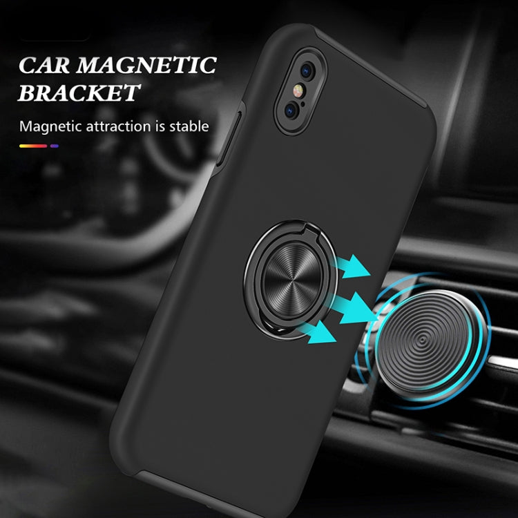 PC + TPU Shockproof Magnetic Protective Case with Invisible Ring Holder, For iPhone XS / X, For iPhone XR, For iPhone XS Max, For iPhone 11