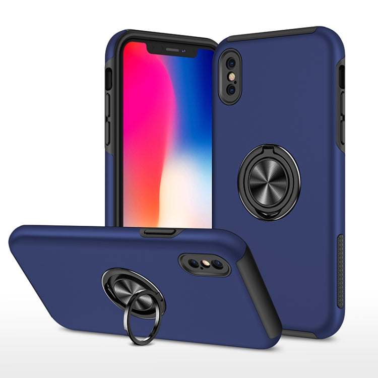 PC + TPU Shockproof Magnetic Protective Case with Invisible Ring Holder, For iPhone XS / X, For iPhone XR, For iPhone XS Max, For iPhone 11