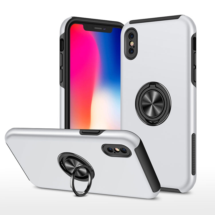 PC + TPU Shockproof Magnetic Protective Case with Invisible Ring Holder, For iPhone XS / X, For iPhone XR, For iPhone XS Max, For iPhone 11