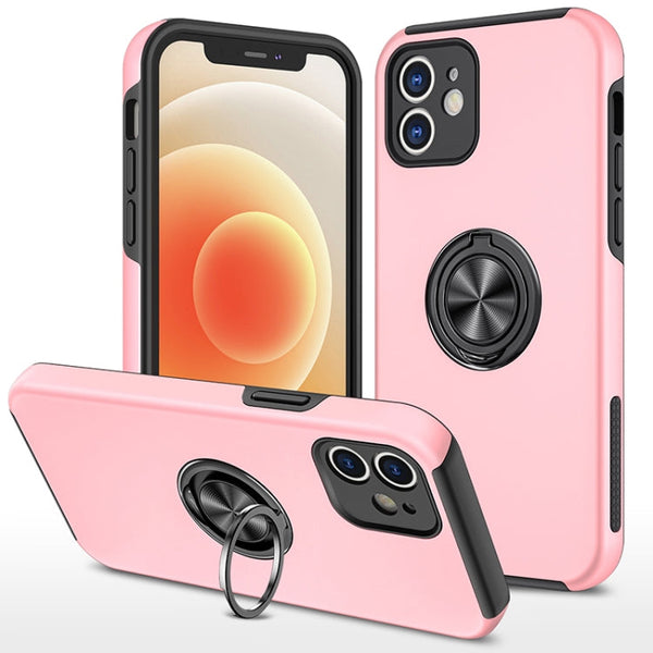 PC + TPU Shockproof Magnetic Protective Case with Invisible Ring Holder, For iPhone 11 Pro, For iPhone 11 Pro Max, For iPhone 12 mini, For iPhone 12