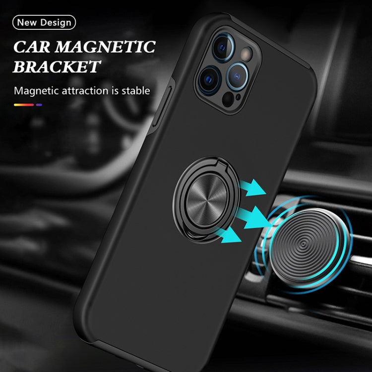 PC + TPU Shockproof Magnetic Protective Case with Invisible Ring Holder, For iPhone 12 Pro, For iPhone 12 Pro Max