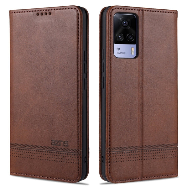 AZNS Magnetic Calf Texture Horizontal Flip Leather Case with Card Slots & Holder & Wallet, For vivo S9, For vivo S9e, For Xiaomi Redmi Note 10, For Xiaomi Redmi Note 10S