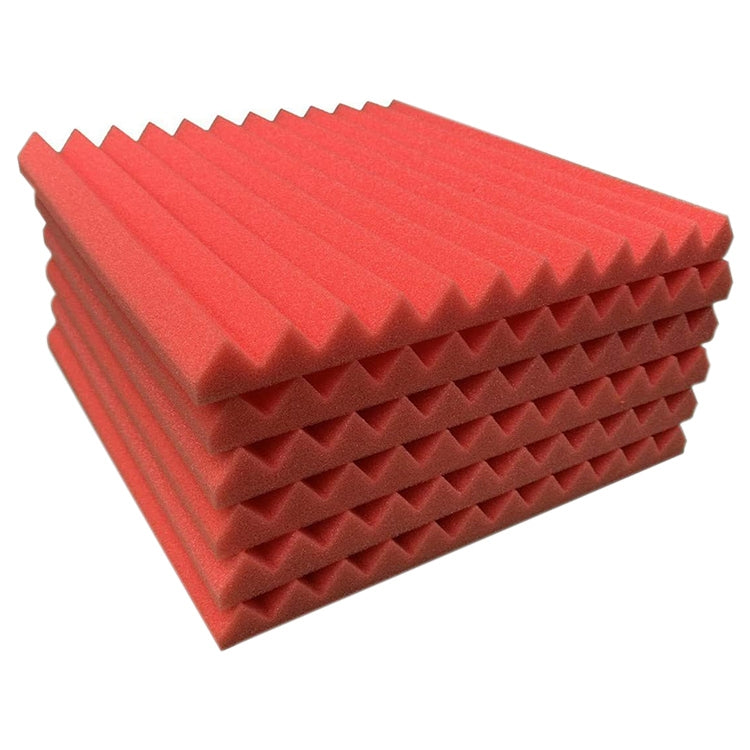 30x30x2.5cm Triangular Groove Style Recording Studio Drum Video Room Sound Insulation Board Silencer Cotton