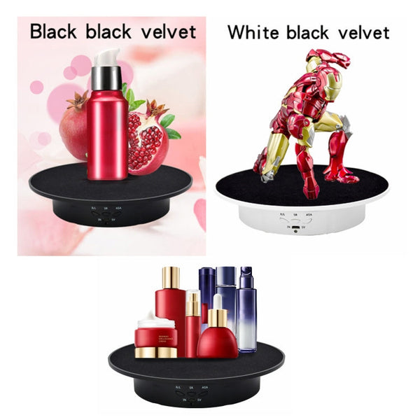 20cm USB Electric Rotating Turntable Display Stand Video Shooting Props Turntable for Photography, Load: 8kg