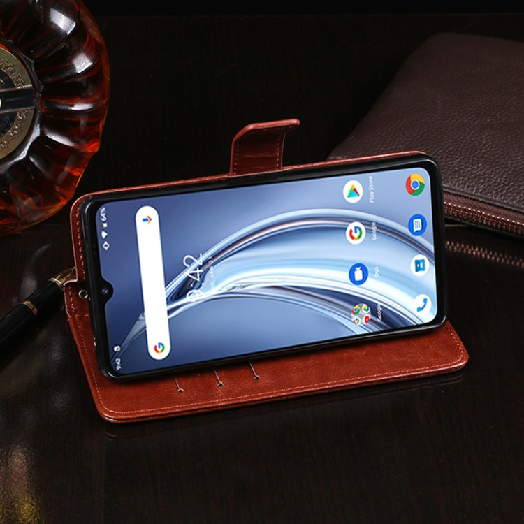 idewei Crazy Horse Texture Horizontal Flip Leather Case with Holder & Card Slots & Wallet