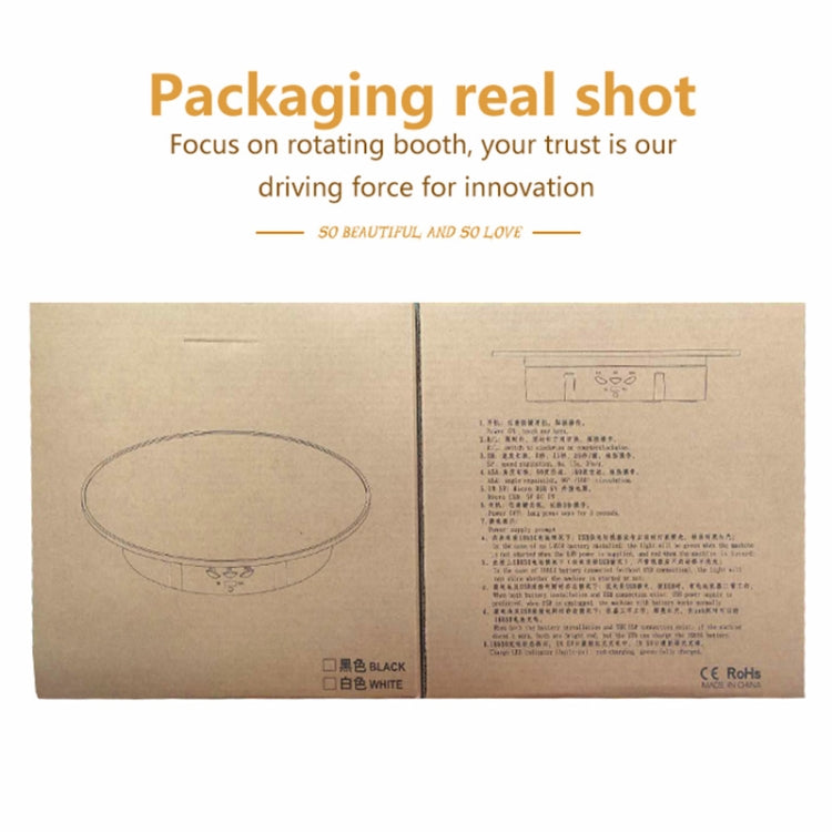 20cm USB Electric Rotating Turntable Display Stand Video Shooting Props Turntable for Photography, Load: 8kg