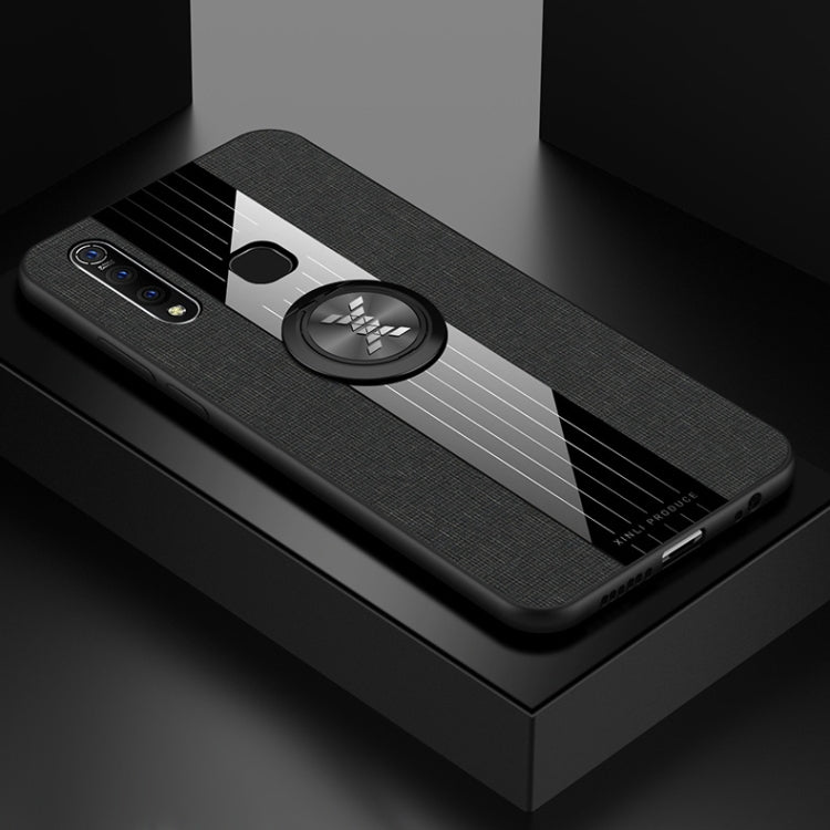 XINLI Stitching Cloth Texture Shockproof TPU Protective Case with Ring Holder, For Vivo Y97, For Vivo Z5X