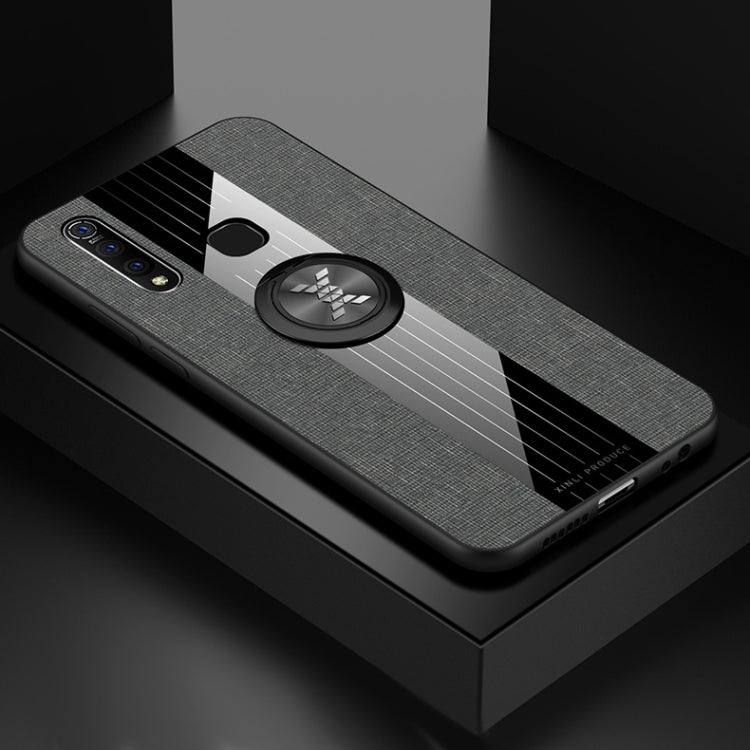 XINLI Stitching Cloth Texture Shockproof TPU Protective Case with Ring Holder, For Vivo Y97, For Vivo Z5X