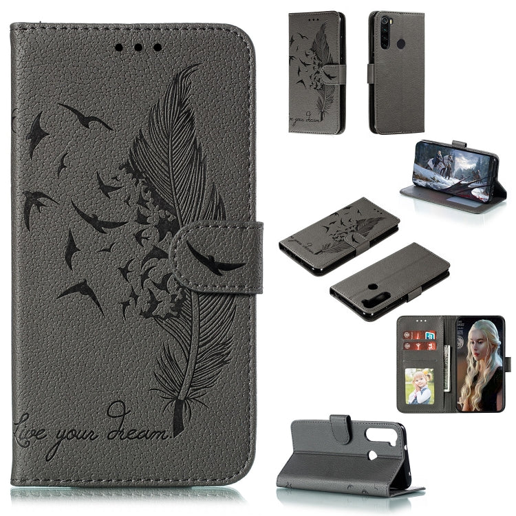 Feather Pattern Litchi Texture Horizontal Flip Leather Case with Holder & Wallet & Card Slots, For Huawei Mate 30, For Huawei Mate 30 Pro, For Huawei Mate 30 Lite / nova 5i Pro, For Xiaomi Redmi Note 8