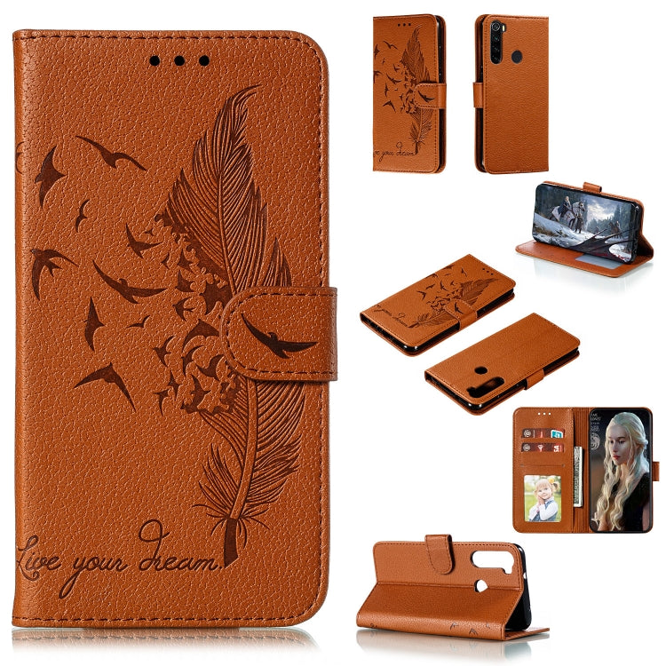 Feather Pattern Litchi Texture Horizontal Flip Leather Case with Holder & Wallet & Card Slots, For Huawei Mate 30, For Huawei Mate 30 Pro, For Huawei Mate 30 Lite / nova 5i Pro, For Xiaomi Redmi Note 8