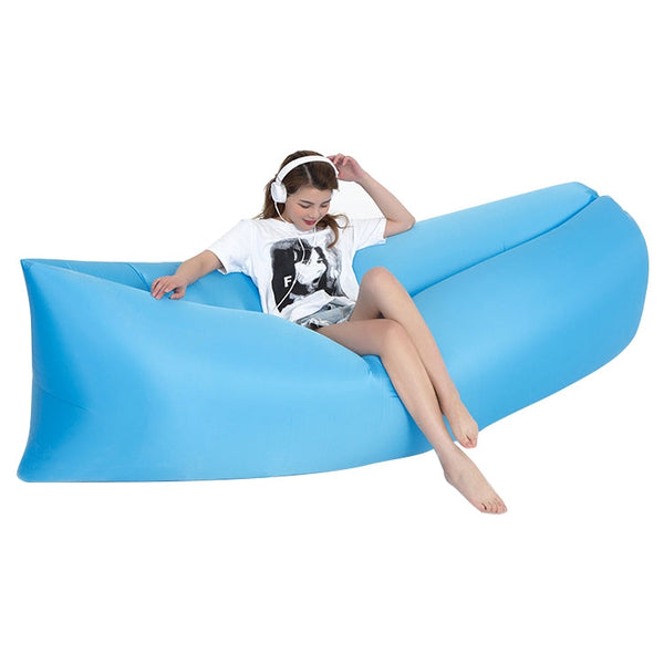 Outdoor Portable Lazy Water Inflatable Sofa Beach Grass Air Bed, Size: 200 x 70cm