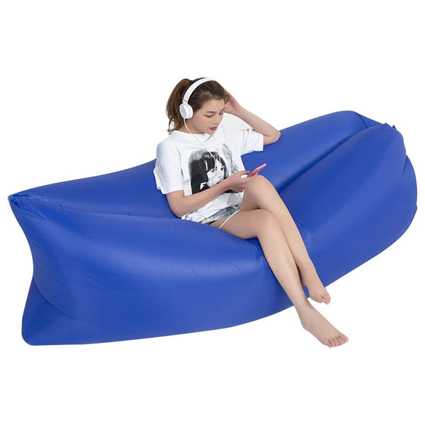 Outdoor Portable Lazy Water Inflatable Sofa Beach Grass Air Bed, Size: 200 x 70cm