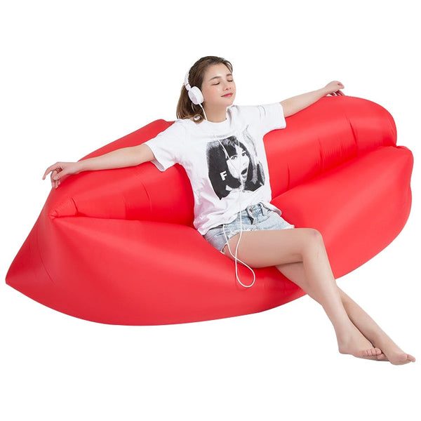 Outdoor Portable Lazy Water Inflatable Sofa Beach Grass Air Bed, Size: 200 x 70cm