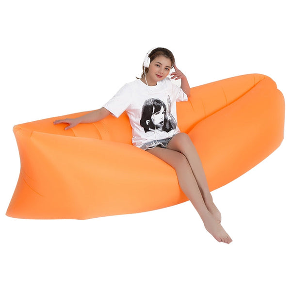 Outdoor Portable Lazy Water Inflatable Sofa Beach Grass Air Bed, Size: 200 x 70cm
