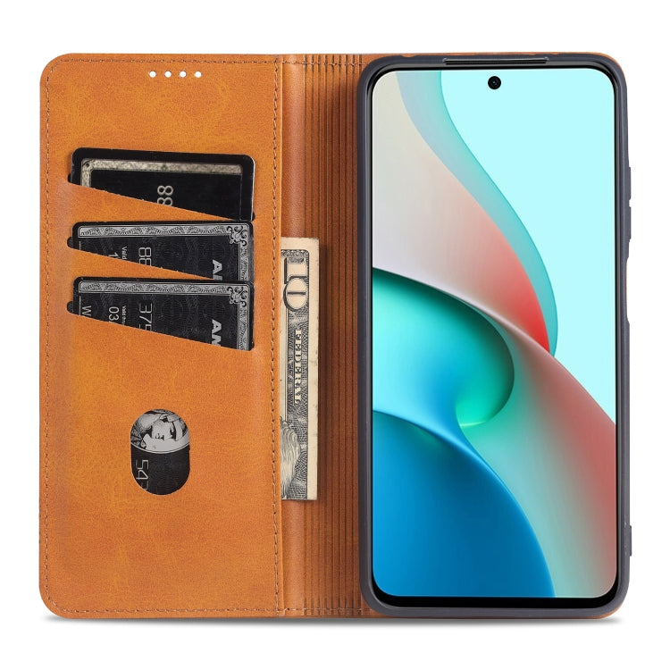 AZNS Magnetic Calf Texture Horizontal Flip Leather Case with Card Slots & Holder & Wallet, For Xiaomi Redmi Note 10 Pro, For Xiaomi Redmi Note 10 Pro Max, For Xiaomi Mi 10S, For vivo X60 Pro