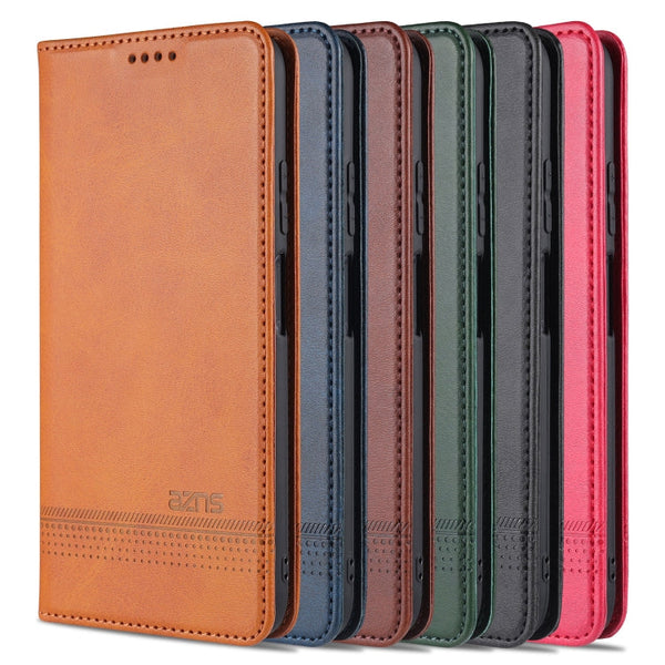 AZNS Magnetic Calf Texture Horizontal Flip Leather Case with Card Slots & Holder & Wallet, For Xiaomi Redmi Note 10 Pro, For Xiaomi Redmi Note 10 Pro Max, For Xiaomi Mi 10S, For vivo X60 Pro