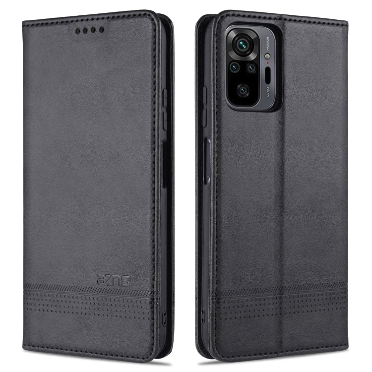 AZNS Magnetic Calf Texture Horizontal Flip Leather Case with Card Slots & Holder & Wallet, For Xiaomi Redmi Note 10 Pro, For Xiaomi Redmi Note 10 Pro Max, For Xiaomi Mi 10S, For vivo X60 Pro
