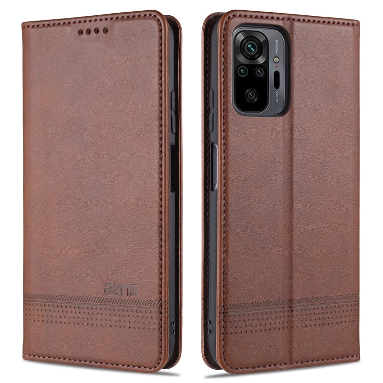 AZNS Magnetic Calf Texture Horizontal Flip Leather Case with Card Slots & Holder & Wallet, For Xiaomi Redmi Note 10 Pro, For Xiaomi Redmi Note 10 Pro Max, For Xiaomi Mi 10S, For vivo X60 Pro