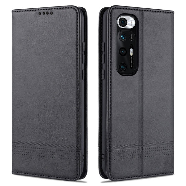 AZNS Magnetic Calf Texture Horizontal Flip Leather Case with Card Slots & Holder & Wallet, For Xiaomi Redmi Note 10 Pro, For Xiaomi Redmi Note 10 Pro Max, For Xiaomi Mi 10S, For vivo X60 Pro