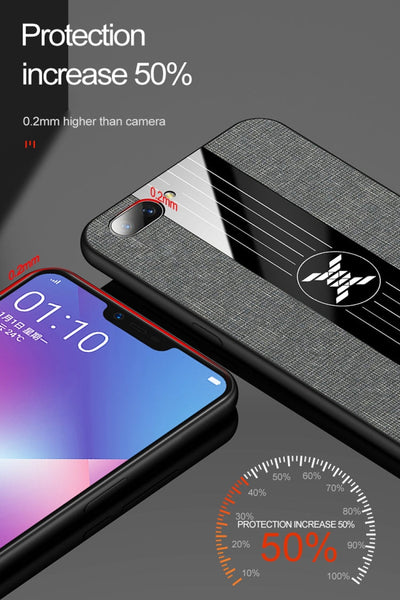 XINLI Stitching Cloth Textue Shockproof TPU Protective Case