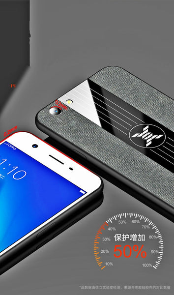 XINLI Stitching Cloth Textue Shockproof TPU Protective Case