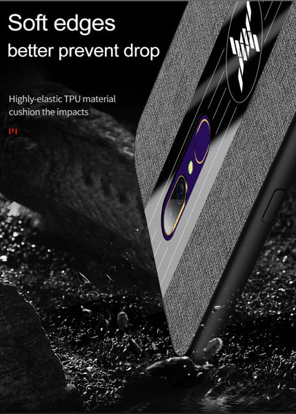 XINLI Stitching Cloth Textue Shockproof TPU Protective Case