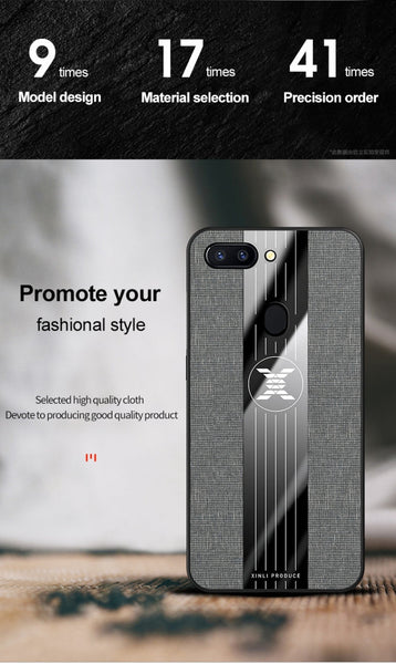 XINLI Stitching Cloth Textue Shockproof TPU Protective Case