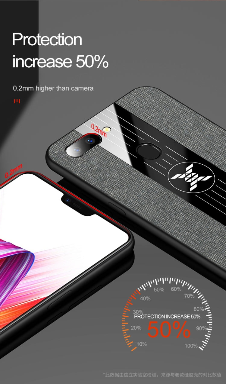 XINLI Stitching Cloth Textue Shockproof TPU Protective Case