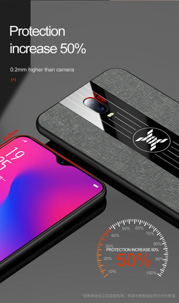 XINLI Stitching Cloth Textue Shockproof TPU Protective Case