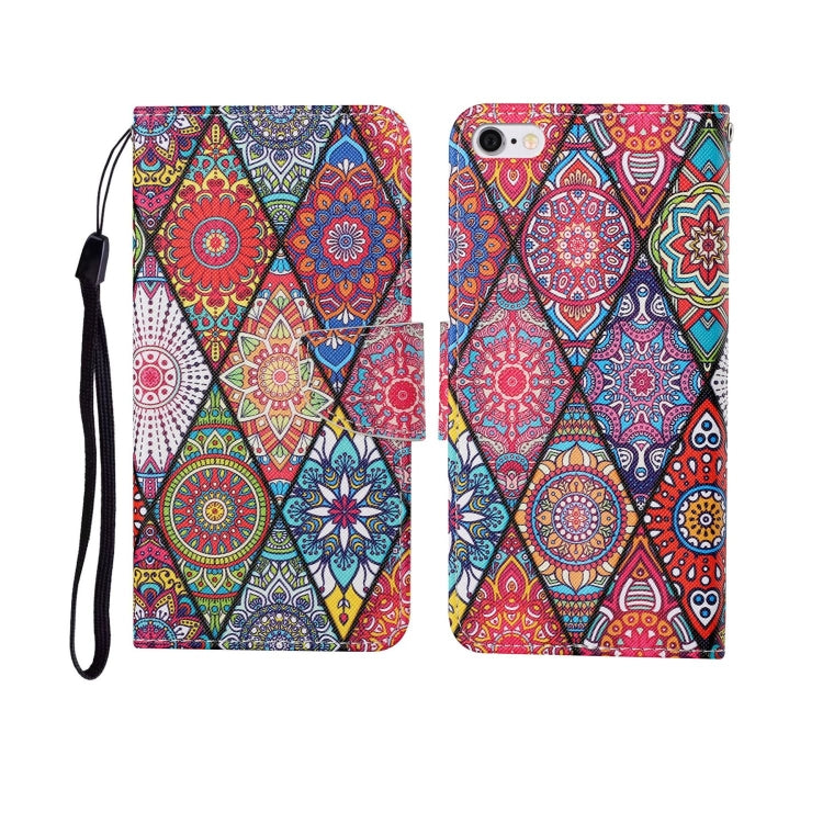 Painted Pattern Horizontal Flip Leathe Case, For iPhone 6 Plus