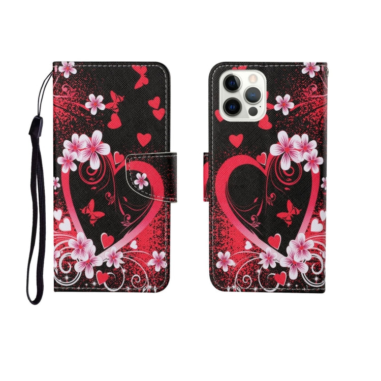 Painted Pattern Horizontal Flip Leathe Case, For iPhone 12 Pro Max