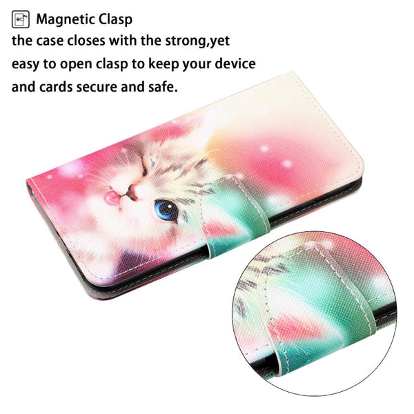 Painted Pattern Horizontal Flip Leathe Case, For iPhone XR