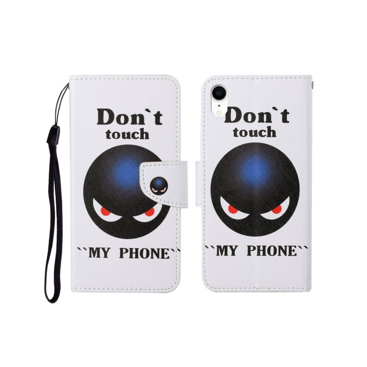 Painted Pattern Horizontal Flip Leathe Case, For iPhone XR