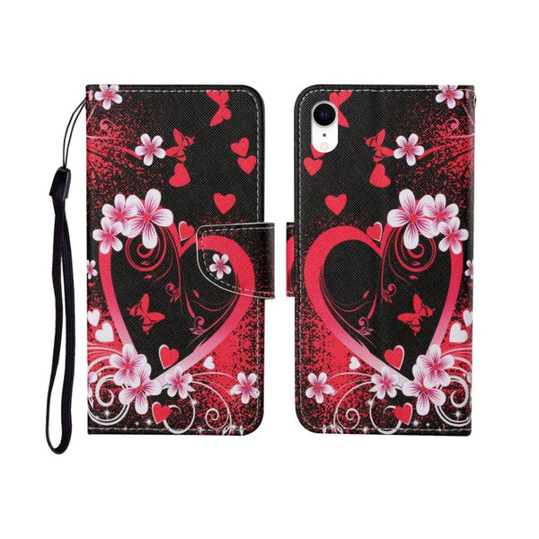 Painted Pattern Horizontal Flip Leathe Case, For iPhone XS Max