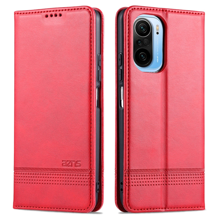 AZNS Magnetic Calf Texture Horizontal Flip Leather Case with Card Slots & Holder & Wallet, For OPPO A93 (5G), For OPPO A74 (5G), For Xiaomi Redmi K40, For Xiaomi Redmi K40 Pro