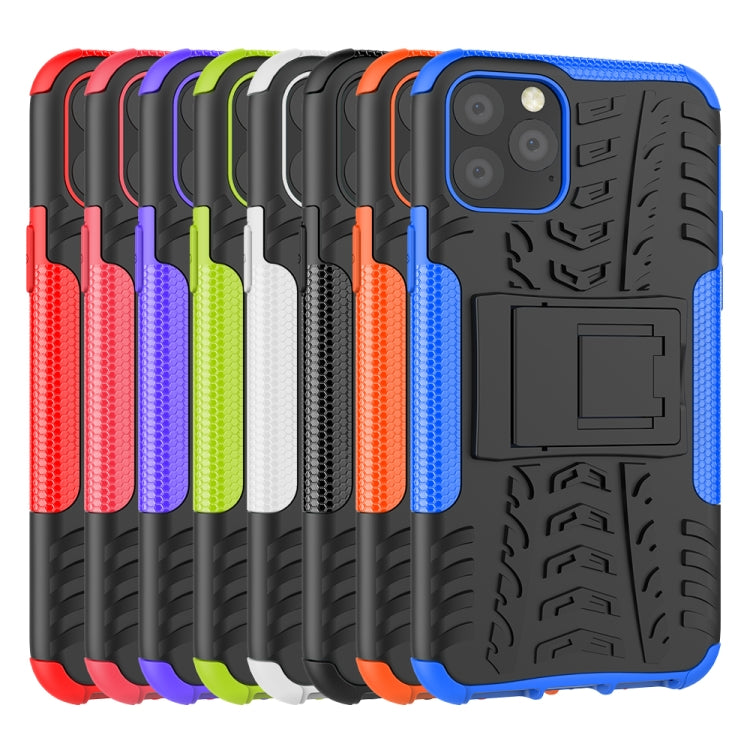 Tire Texture TPU + PC Shockproof Case with Holder, For iPhone 11 Pro, For iPhone 11