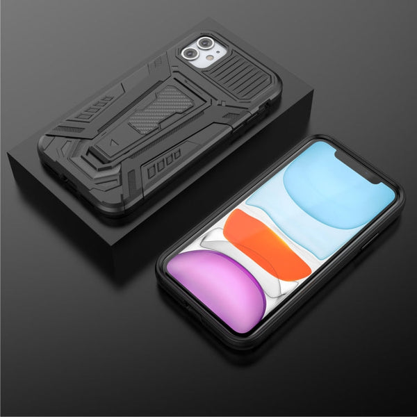 War Chariot Series Armor All-inclusive Shockproof PC + TPU Protective Case with Invisible Holder