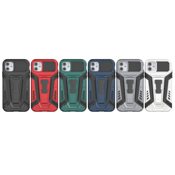 War Chariot Series Armor All-inclusive Shockproof PC + TPU Protective Case with Invisible Holder