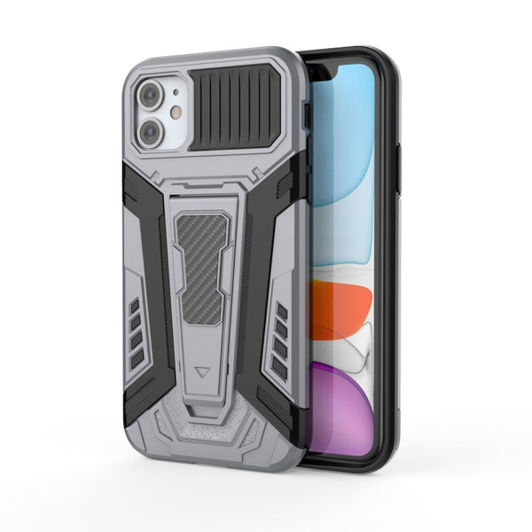 War Chariot Series Armor All-inclusive Shockproof PC + TPU Protective Case with Invisible Holder