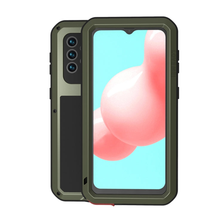 LOVE MEI Metal Shockproof Waterproof Dustproof Protective Case with Glass, For Samsung Galaxy A32 5G, For Samsung Galaxy A42, For Samsung Galaxy A52 5G / 4G, For Samsung Galaxy S21 5G