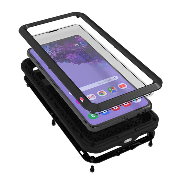 LOVE MEI Metal Shockproof Waterproof Dustproof Protective Case with Glass, For Samsung Galaxy S21+ 5G, For Samsung Galaxy A72 5G / 4G