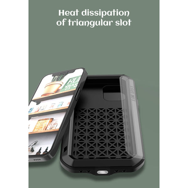 LOVE MEI Metal Shockproof Waterproof Dustproof Protective Case, For iPhone 12