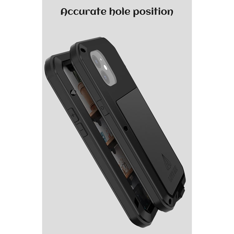 LOVE MEI Metal Shockproof Waterproof Dustproof Protective Case, For iPhone 12