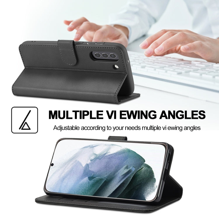 LC.IMEEKE Calf Texture Horizontal Flip Leather Case, with Holder & Card Slots & Wallet, For Samsung Galaxy S21 FE