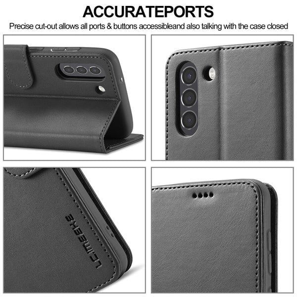 LC.IMEEKE Calf Texture Horizontal Flip Leather Case, with Holder & Card Slots & Wallet, For Samsung Galaxy S21 FE