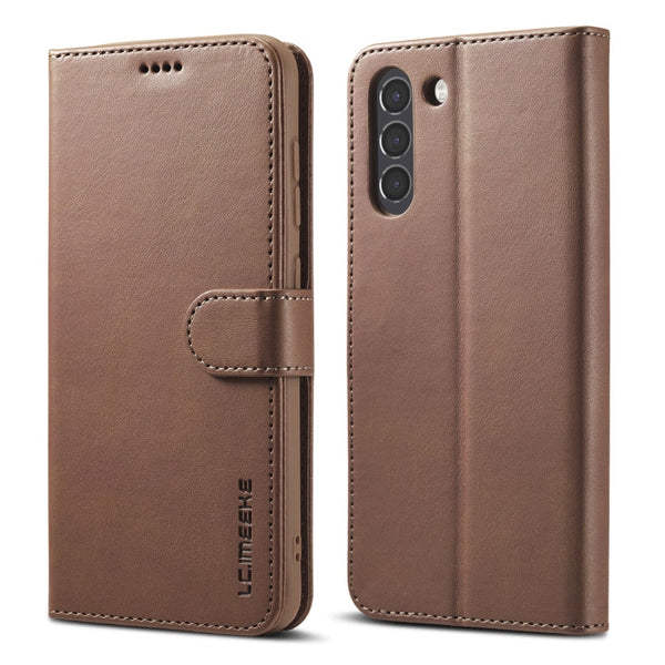 LC.IMEEKE Calf Texture Horizontal Flip Leather Case, with Holder & Card Slots & Wallet, For Samsung Galaxy S21 FE