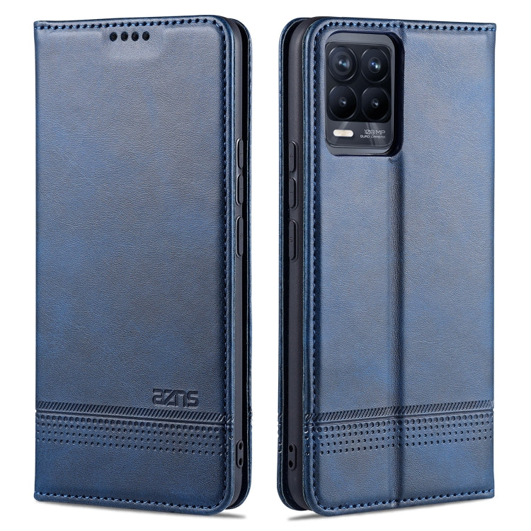 AZNS Magnetic Calf Texture Horizontal Flip Leather Case with Card Slots & Holder & Wallet, For OPPO Realme 8 / 8 Pro, For Xiaomi Mi 11 Pro