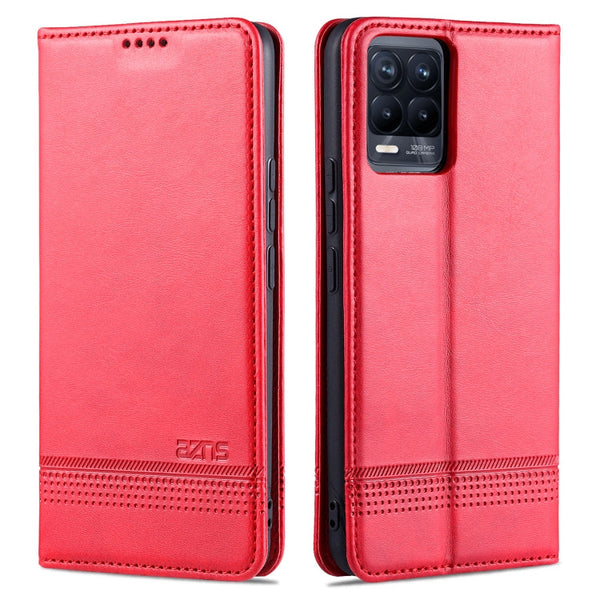 AZNS Magnetic Calf Texture Horizontal Flip Leather Case with Card Slots & Holder & Wallet, For OPPO Realme 8 / 8 Pro, For Xiaomi Mi 11 Pro