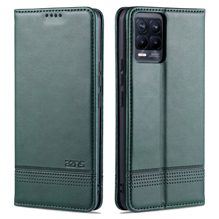 AZNS Magnetic Calf Texture Horizontal Flip Leather Case with Card Slots & Holder & Wallet, For OPPO Realme 8 / 8 Pro, For Xiaomi Mi 11 Pro