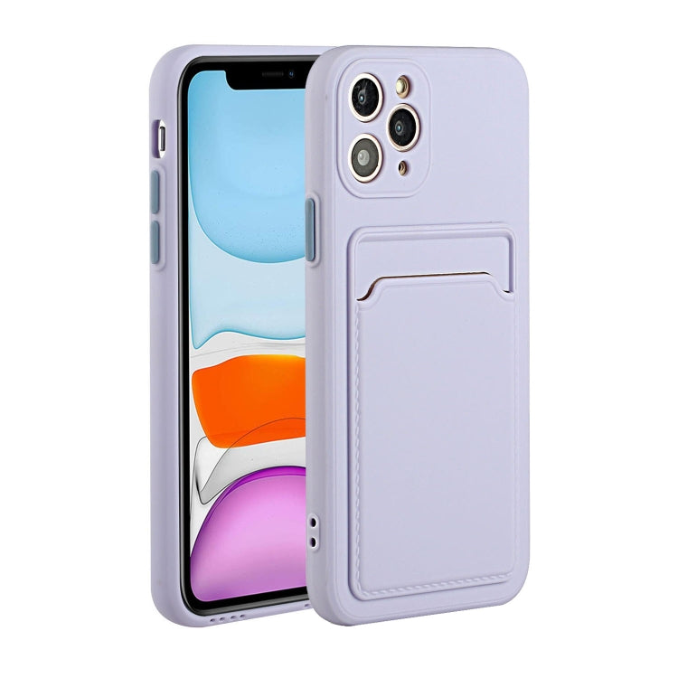 Card Slot Design Shockproof TPU Protective Case, For iPhone 11 Pro Max, For iPhone 12 mini